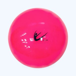 Piłka Tuloni 16-17 cm różowa brokatowa