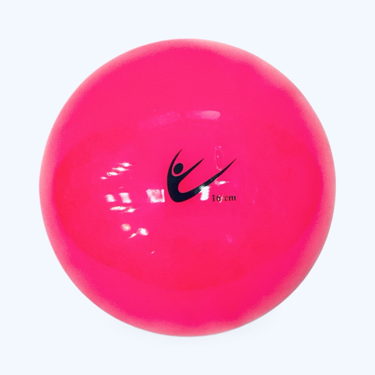 Piłka Tuloni 16-17 cm jasnoróżowa Piłka Tuloni 16-17 cm różowa brokatowa