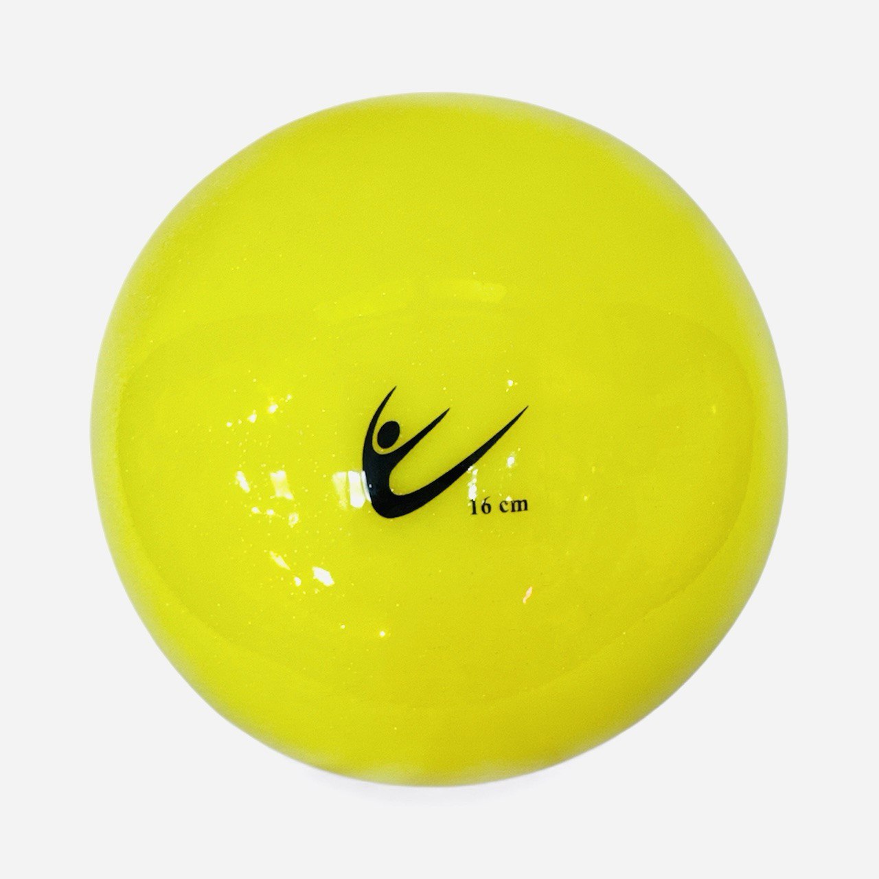 Piłka 16-17 cm w kolorze sałatkowym z cekinami Piłka Tuloni 16-17 cm fioletowa brokatowa