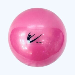 Piłka Tuloni 16-17 cm czarna brokatowa