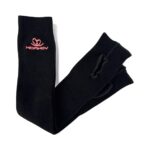 Гетры «KOMKOV» чёрные с розовым логотипом