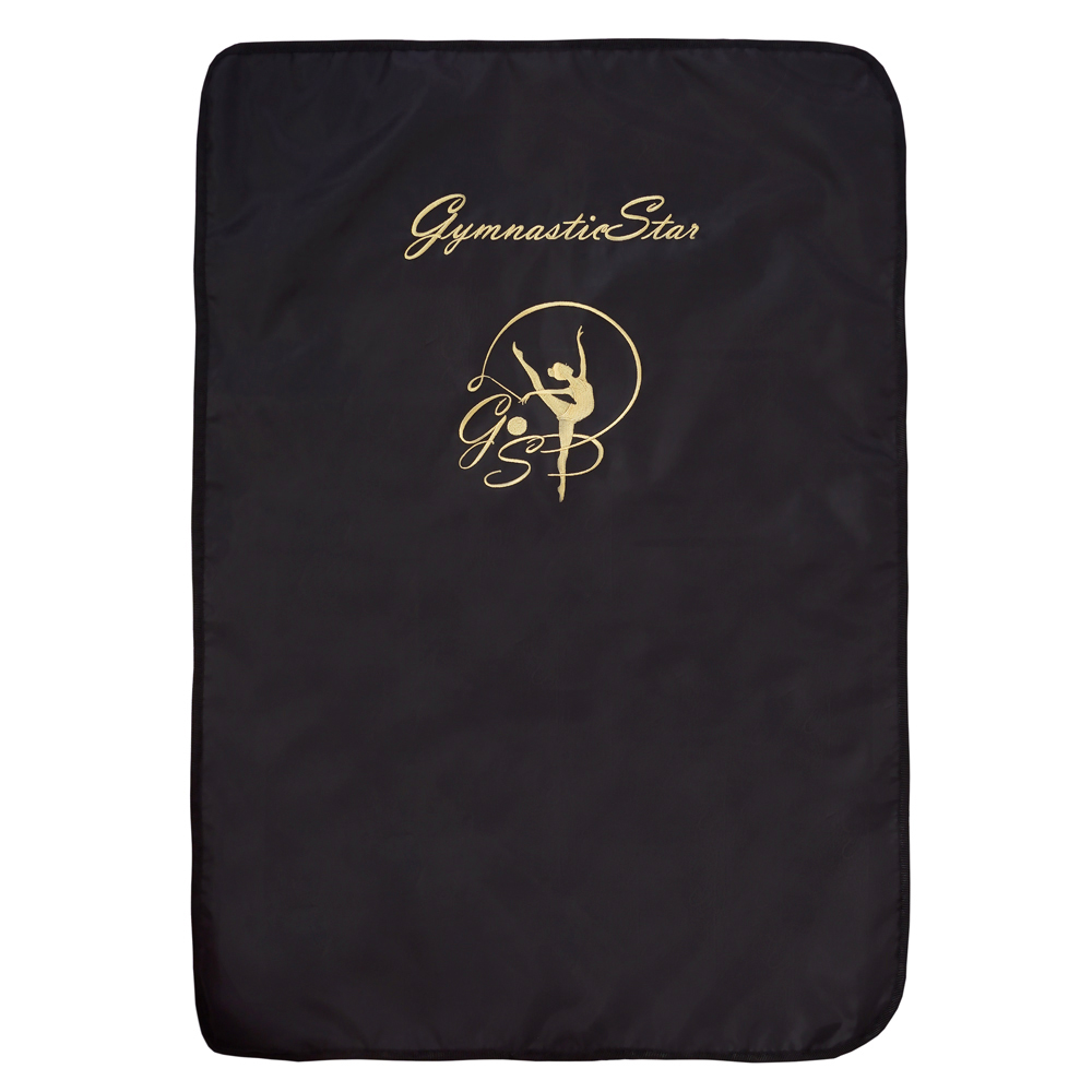 Pokrowiec na strój gimnastyczny „KOMKOV” z haftem, czarny Pokrowiec na strój gimnastyczny „KOMKOV” z haftem, czarny